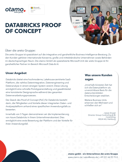 otamo Databricks PoC Übersicht 1